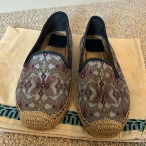 Troy Burch Canvas Ikat Printed Espadrilles 7